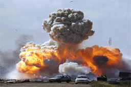 انهدام هفت خودروی نظامی سعودی در مرز یمن