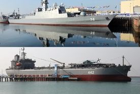 الحاق پایگاه شناوری «کردستان» و ناوشکن «سهند» به نداجا
