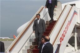 احمدی‌نژاد وارد بغداد شد