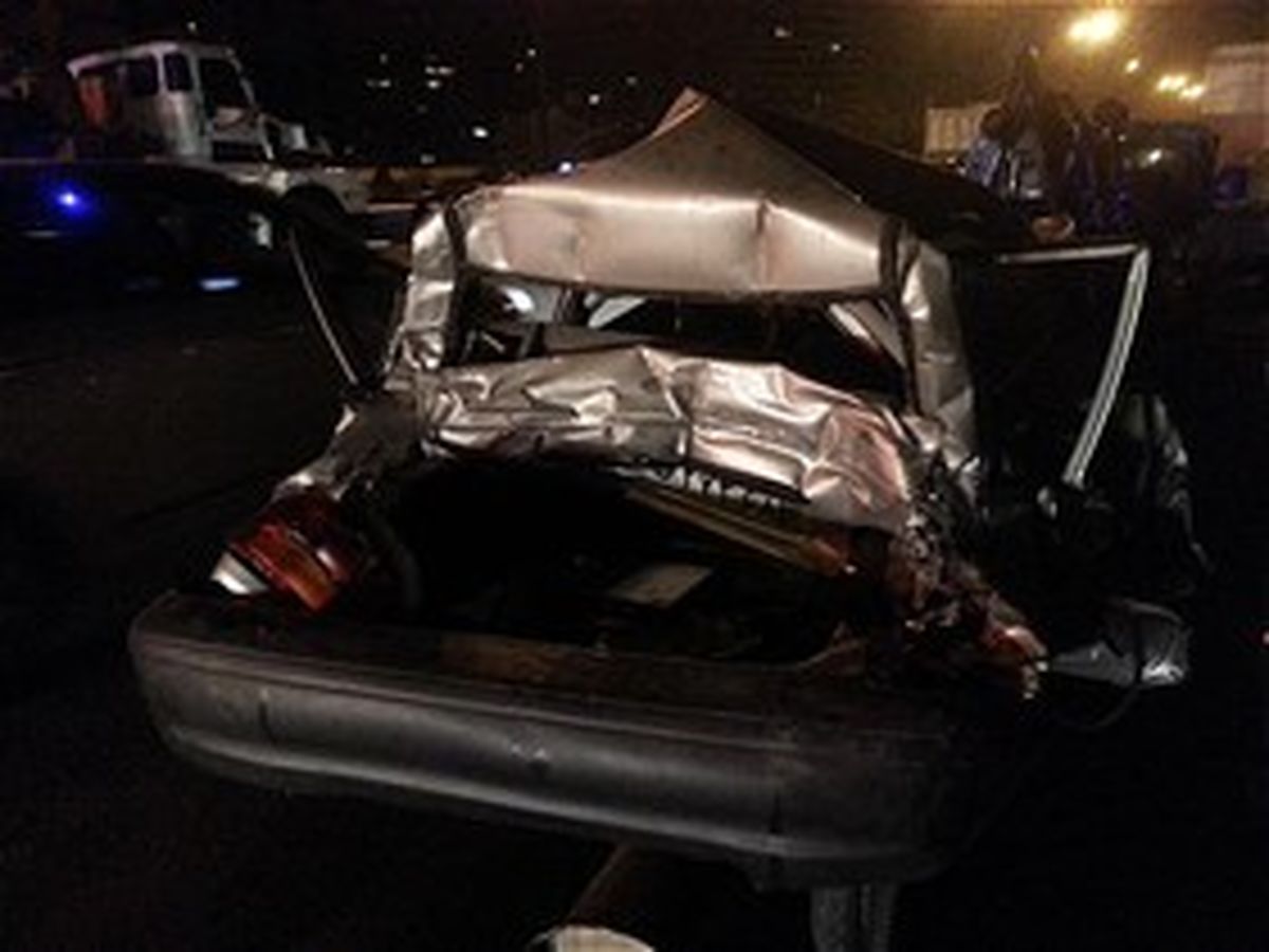 سقوط پرایدی با ۶ سرنشین به کانال فاضلاب