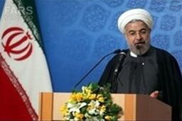 آغاز سخنرانی روحانی در مراسم افتتاح نمایشگاه بین المللی کتاب تهران