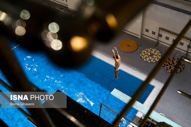 تیم ملی شیرجه در راه باکو