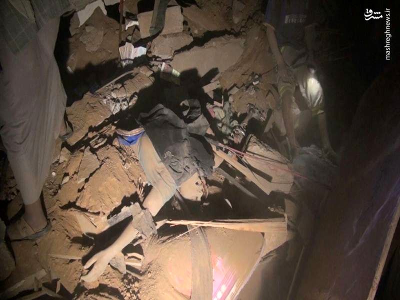 در پی حمله جنگنده های سعودی به منازل مسکونی قربانیان افزایش یافتند