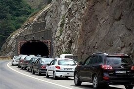 ترافیک سنگین در جاده‌های شمال 