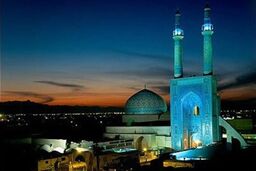 مسجد جامع یزد شاهکار معماری ایران در ساخت مساجد + تصاویر