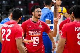  پیروزی تیم ملی والیبال ایران مقابل تونس