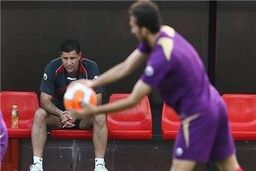 بازیکن ملوان در محل تمرین پرسپولیس
